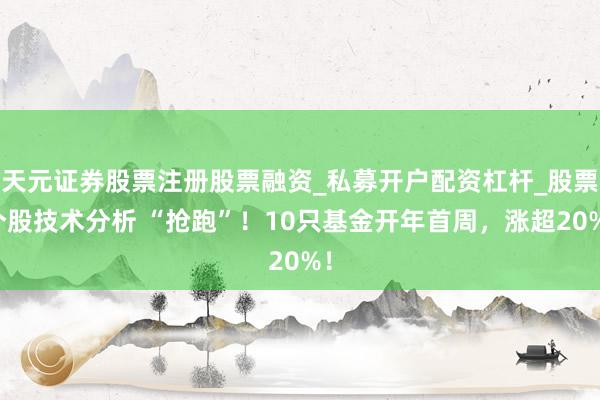 天元证券股票注册股票融资_私募开户配资杠杆_股票个股技术分析 “抢跑”！10只基金开年首周，涨超20%！